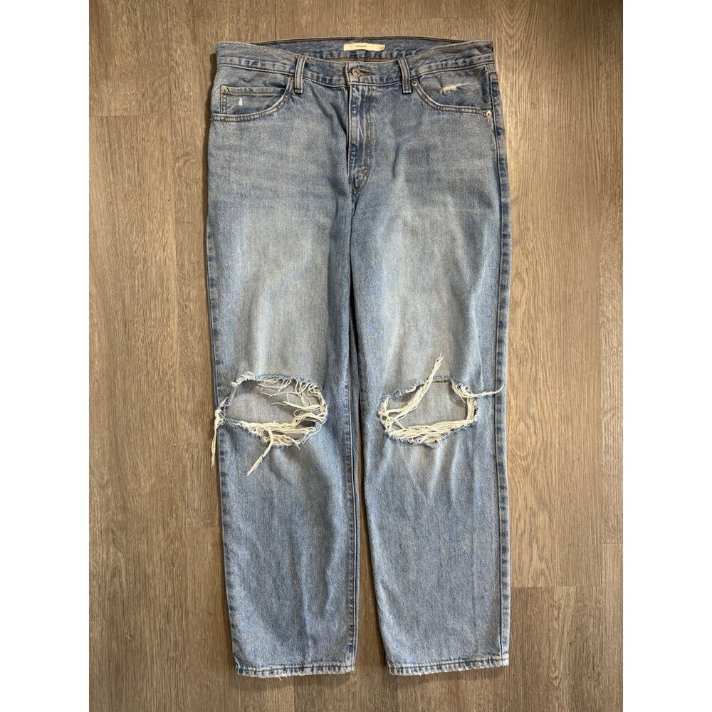 Levi's Light Blue Distressed Skinny Jeans